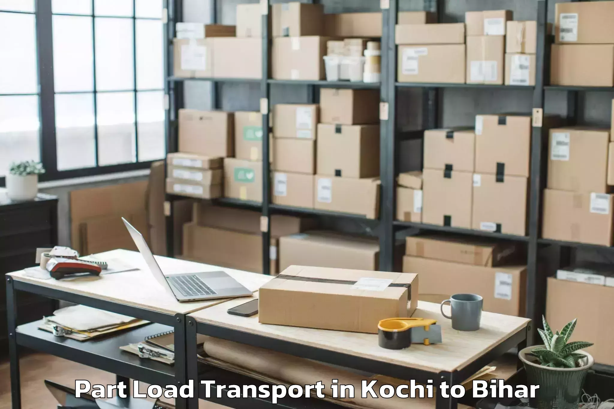 Book Kochi to Simrahi Bazar Part Load Transport Online